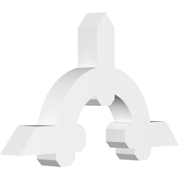Ekena Millwork Ericson Architectural Grade PVC Gable Bracket, 36"W x 21"H x 4"D x 4"F, 14/12 Pitch GBP036X21X0404ERI00 - main